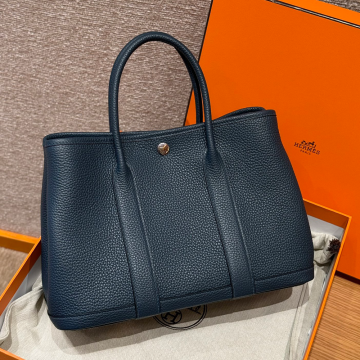 올수공 에르메스 가든파티 30 7P/Blue presse 클레망스 실버 하드웨어