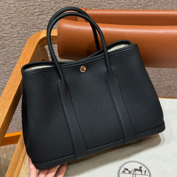 올수공 에르메스 가든파티 30 ck89/Noir vache 실버 하드웨어