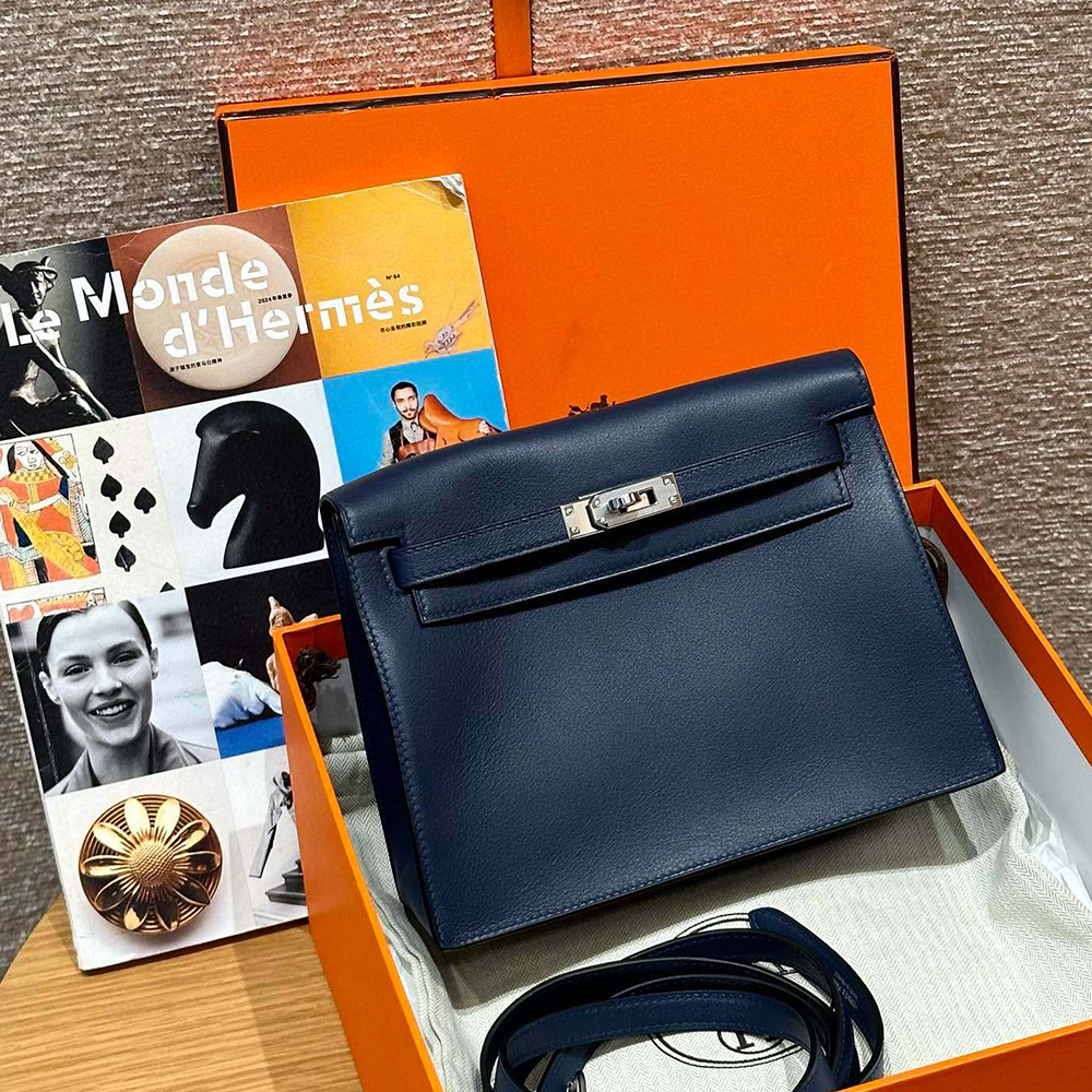 올수공 에르메스 켈리 단스 73/Blue saphir 스위프트 실버 하드웨어