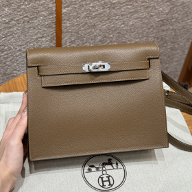 올수공 에르메스 켈리 단스 D0/Beige de Weimar & T7/Blue Hydra 에버컬러 실버 하드웨어