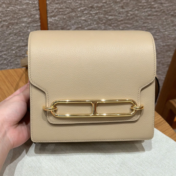 올수공 에르메스 롤리스 18 Rrench 에버컬러 가죽 골드 하드웨어