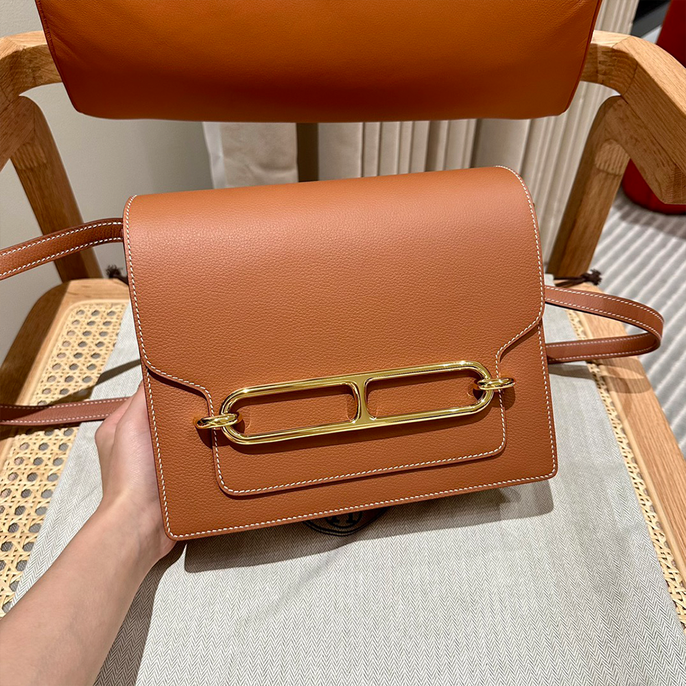 올수공 에르메스 롤리스 23 Gold 에버컬러 가죽 골드 하드웨어