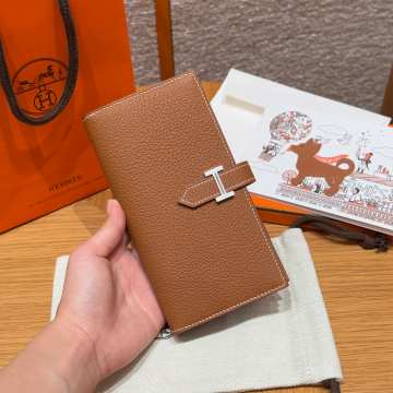 올수공 에르메스 베안 장지갑 37/Gold 토고 실버 하드웨어