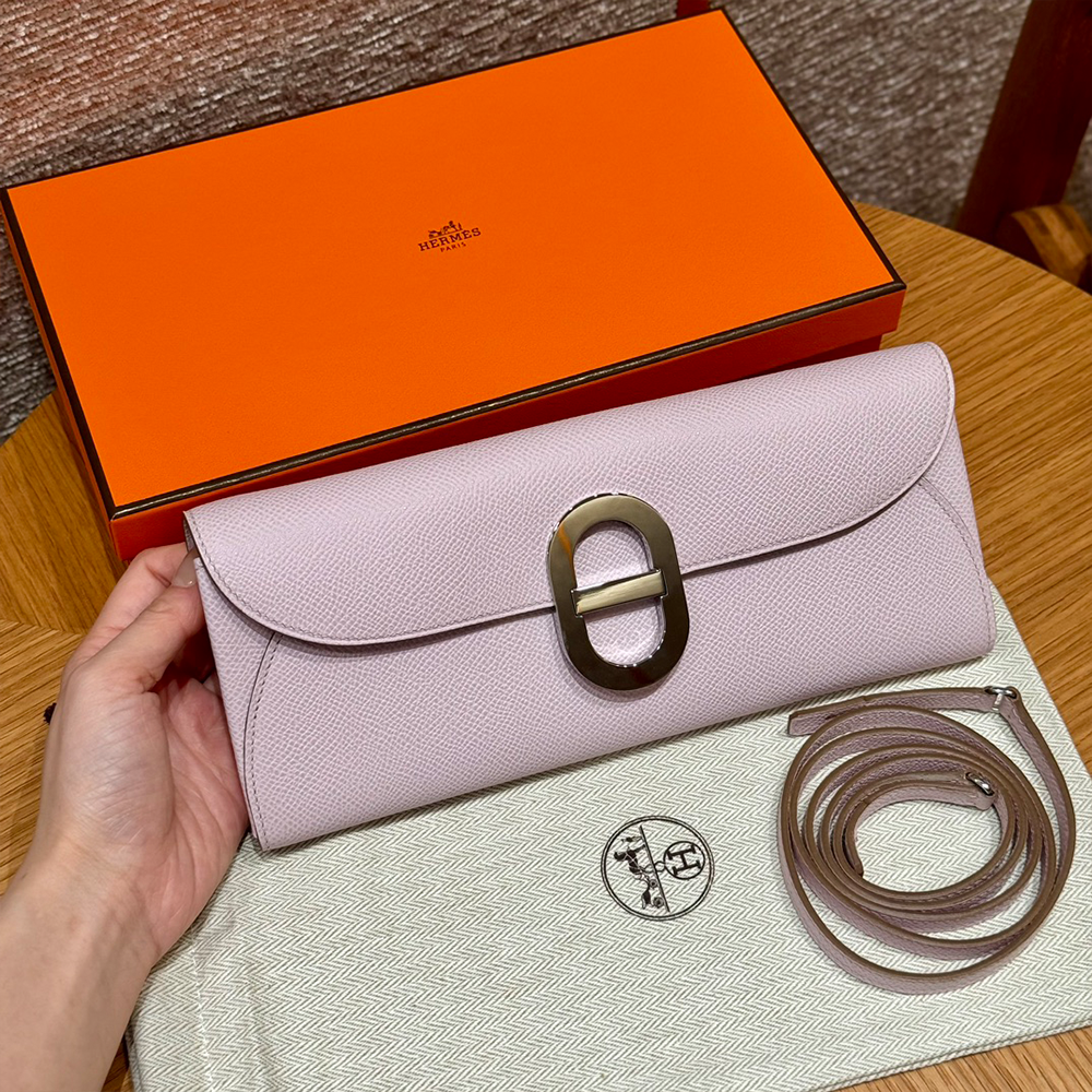 올수공 에르메스 샹달 투 고 지갑 09/Mauve pale 앱송 실버 하드웨어