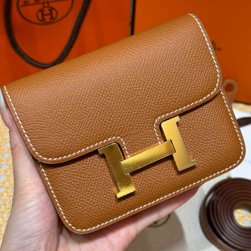 올수공 에르메스 콘스탄스 슬림 지갑 ck37/Gold 엡송 골드 하드웨어