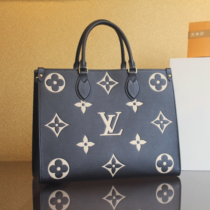 루이비통 온더고MM 토트백 블랙/베이지