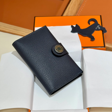 올수공 에르메스 RMS 카드지갑 2Z/Blue Nuit & 1T/Vert titine 에버컬러 실버 하드웨어