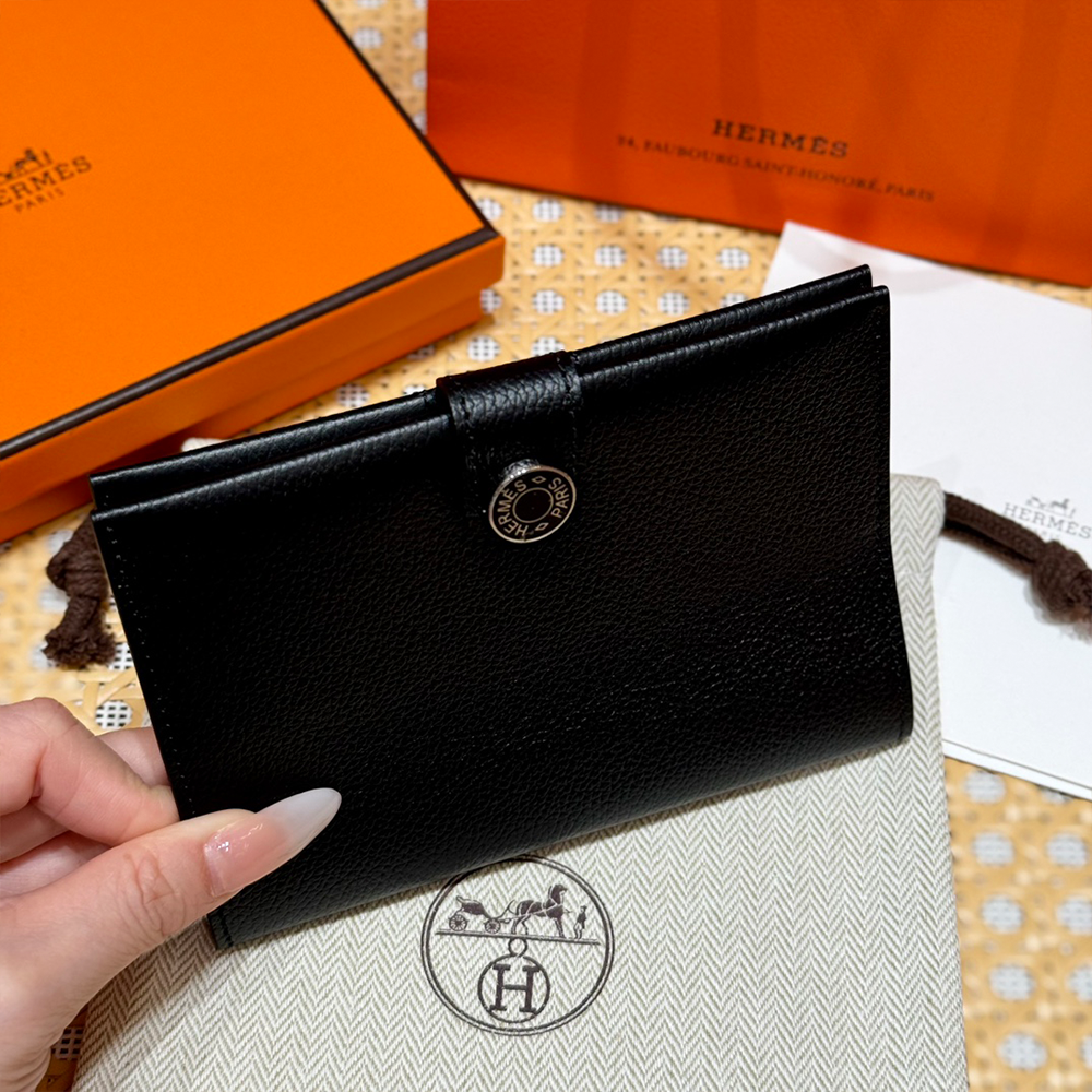 올수공 에르메스 RMS 카드지갑 89/Black 에버컬러 실버 하드웨어