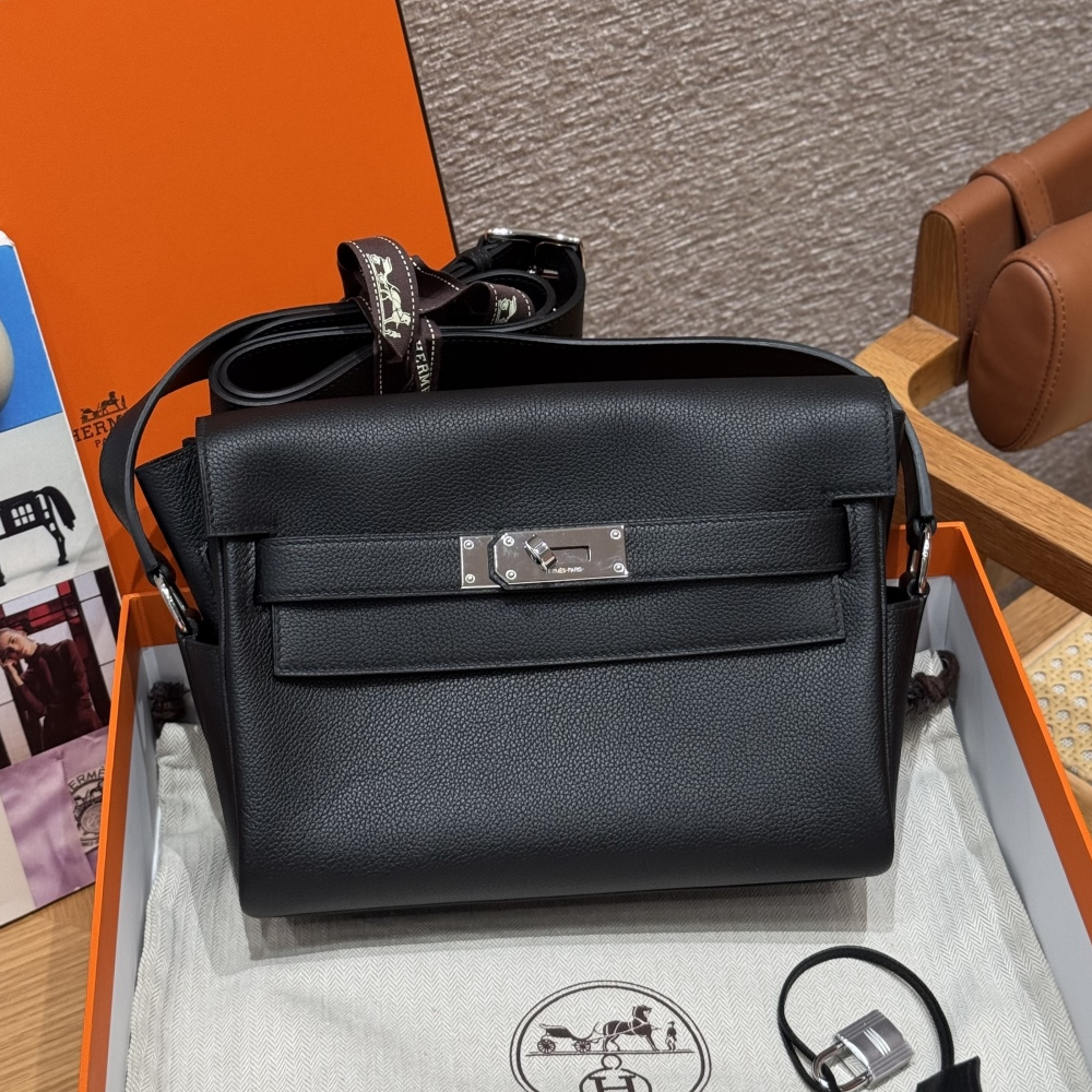 올수공 에르메스 켈리 메신저 24 noir 에버컬러 실버 하드웨어