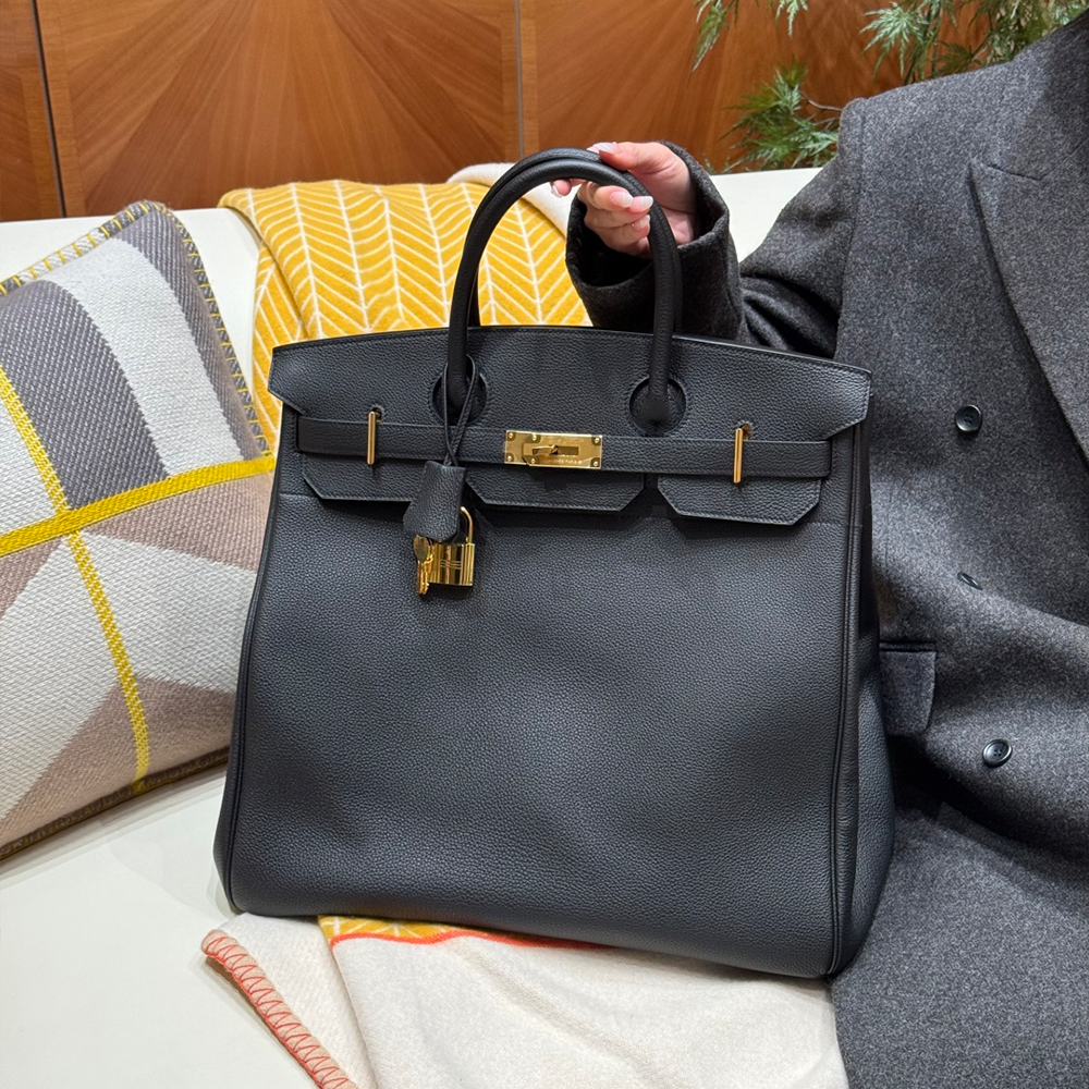 올수공 에르메스 버킨 HAC 40 noir 토고 골드 하드웨어