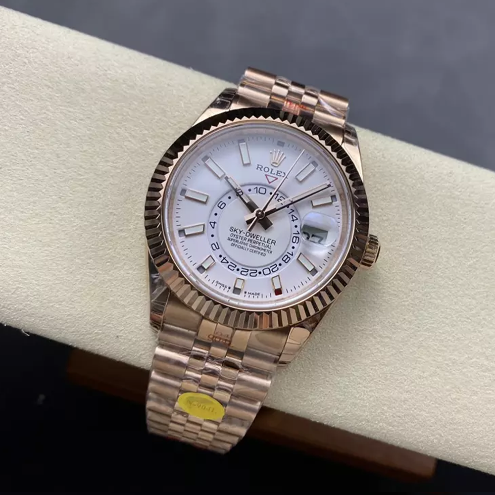롤렉스 스카이드웰러 화이트 다이얼 로즈골드 금통 336935