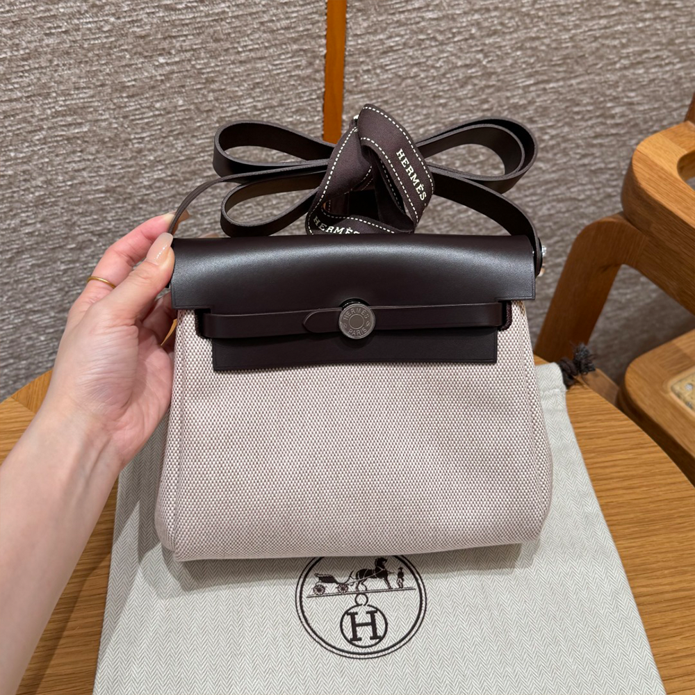 올수공 에르메스 에르백 미니 ecru/beige/Ebene 실버 하드웨어