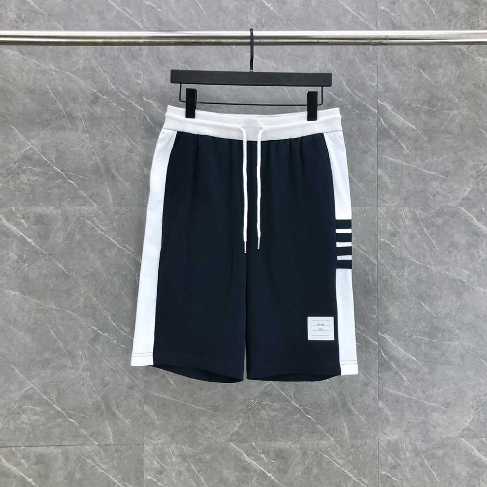 톰브라운 미드라이즈 트랙 쇼츠 팬츠 네이비