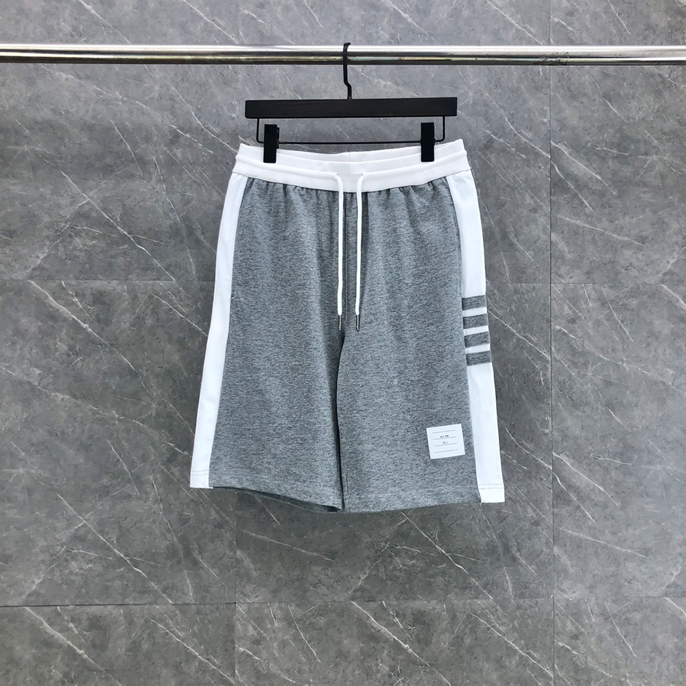 톰브라운 미드라이즈 트랙 쇼츠 팬츠 그레이