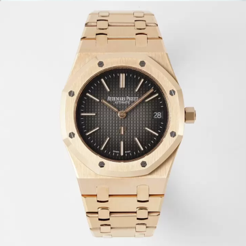 ZF공장 오데마피게 로얄오크 점보 블랙 다이얼 로즈골드 금통 39mm 16202