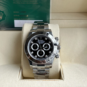 BT공장 롤렉스 데이토나 블랙 8P 다이얼 스틸 40mm 116509