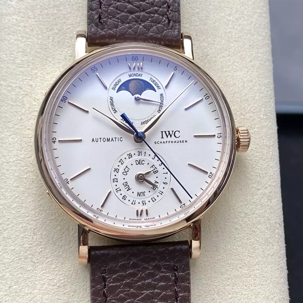 GR공장 IWC 포르토피노 컴플리트 캘린더 화이트 다이얼 로즈골드 IW359002