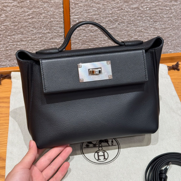 올수공 에르메스 켈리 2424 백 미니 noir 에버컬러 실버 하드웨어