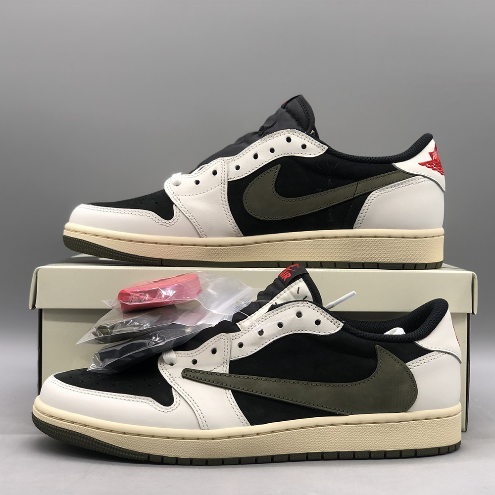 나이키 조던 1 x 트래비스 스캇 레트로 로우 OG SP 리버스 올리브