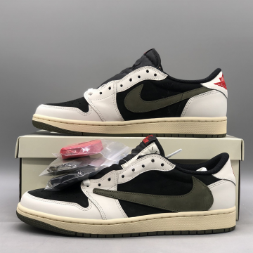나이키 조던 1 x 트래비스 스캇 레트로 로우 OG SP 리버스 올리브