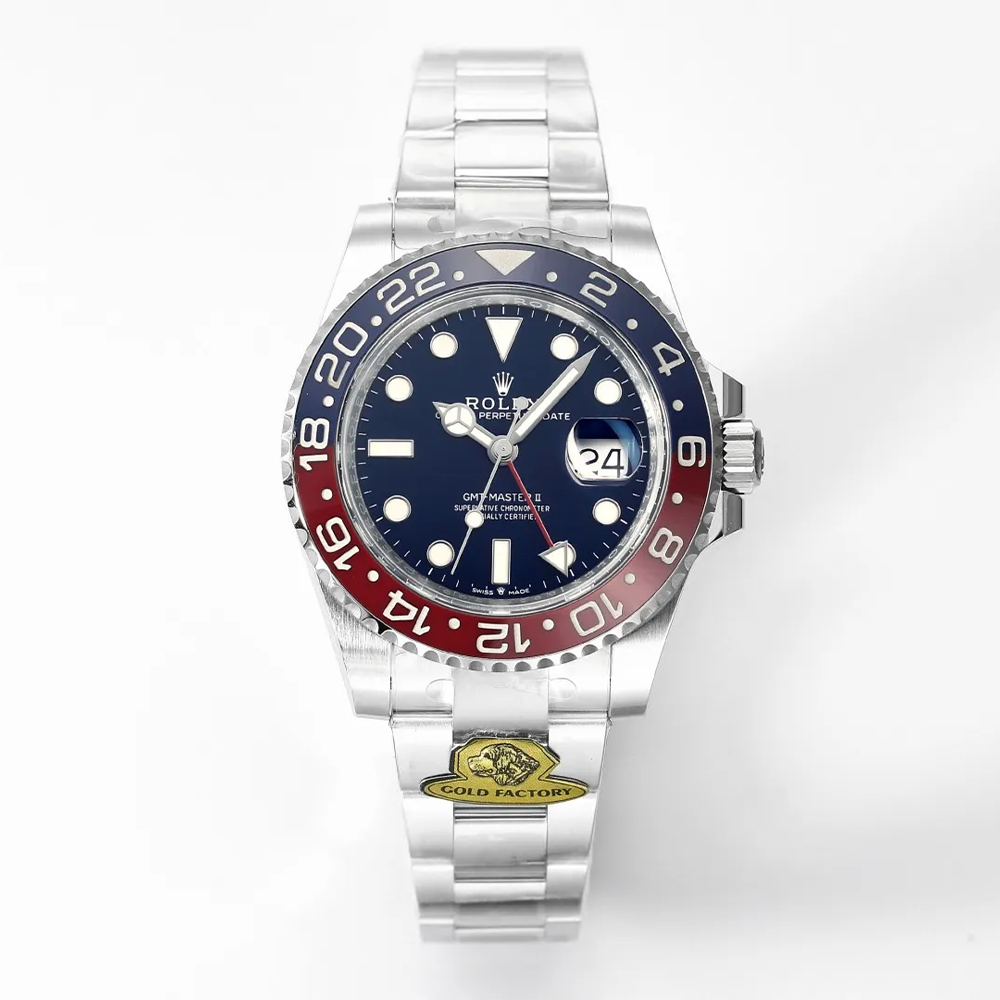 GOLD공장 롤렉스 GMT마스터 펩시 화이트 골드 오이스터 40mm 126719