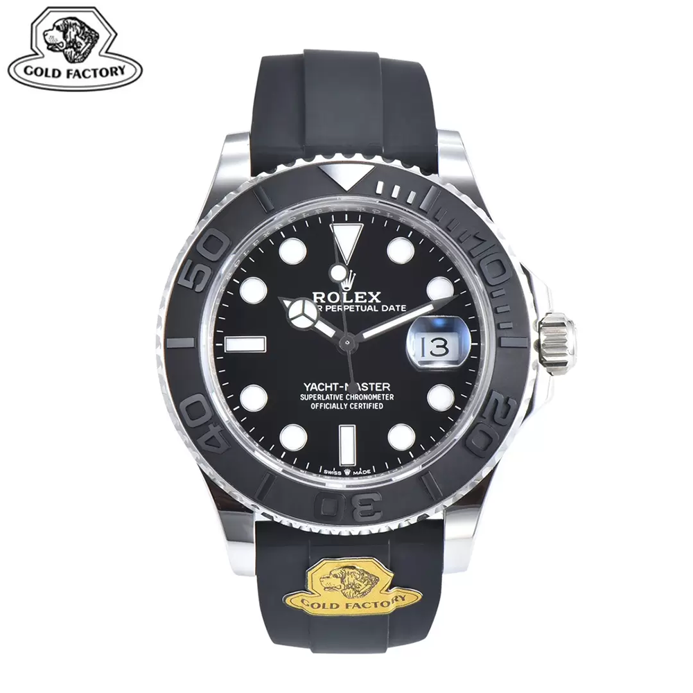 GOLD공장 롤렉스 요트 마스터 40 블랙 다이얼 화이트 골드 금통 226659