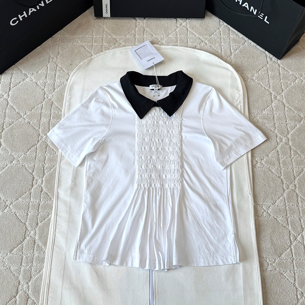 샤넬 25P CC로고 폴로 반팔 티셔츠 화이트