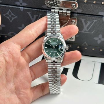 여성용 롤렉스 데이저스트 그린 다이얼 31mm 278274