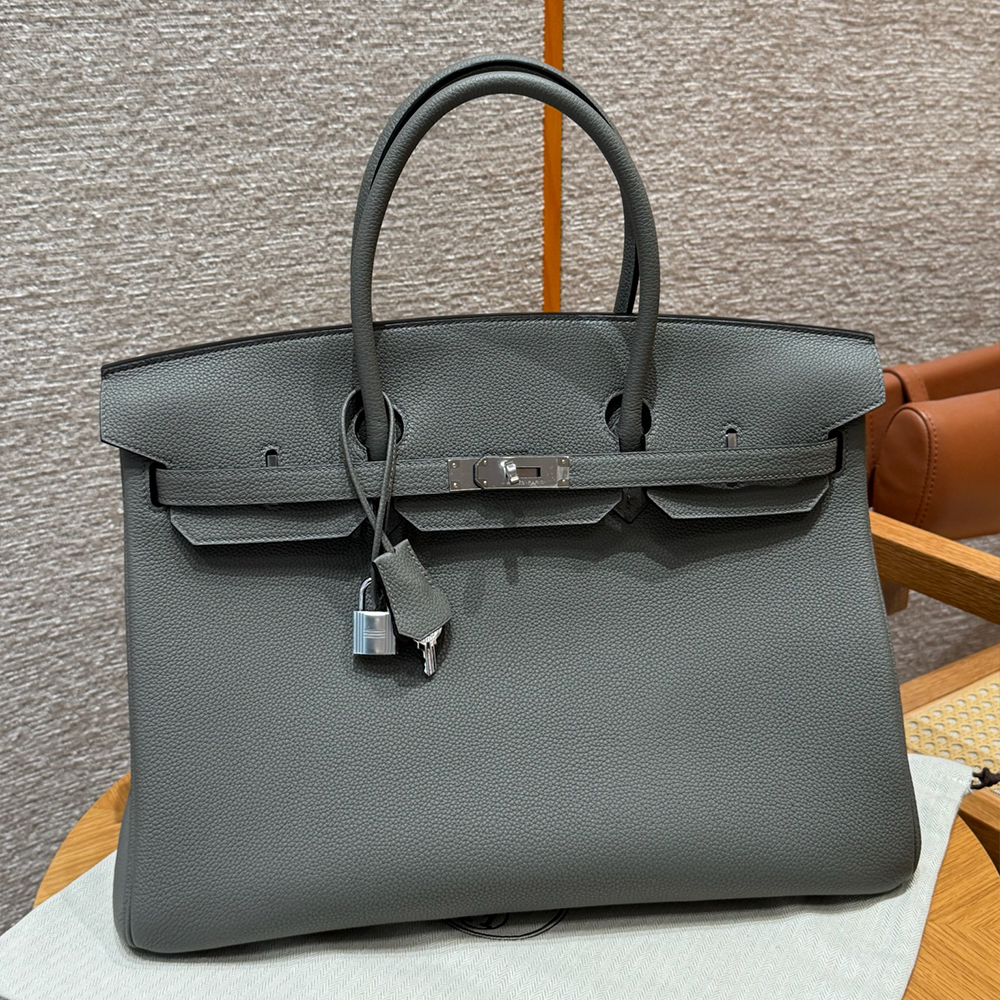 올수공 에르메스 버킨 40 Girs Meyer 토고 가죽 실버 하드웨어