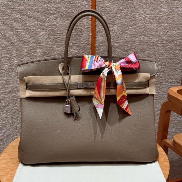 올수공 에르메스 버킨 40 Etoupe 토고 가죽 실버 하드웨어