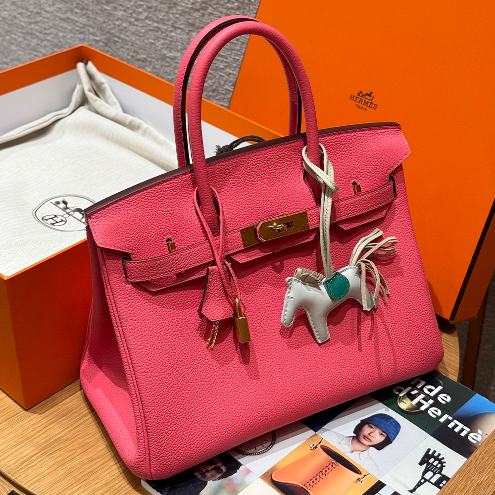 올수공 에르메스 버킨 30 i6/Rose extreme 토고 가죽 골드 하드웨어