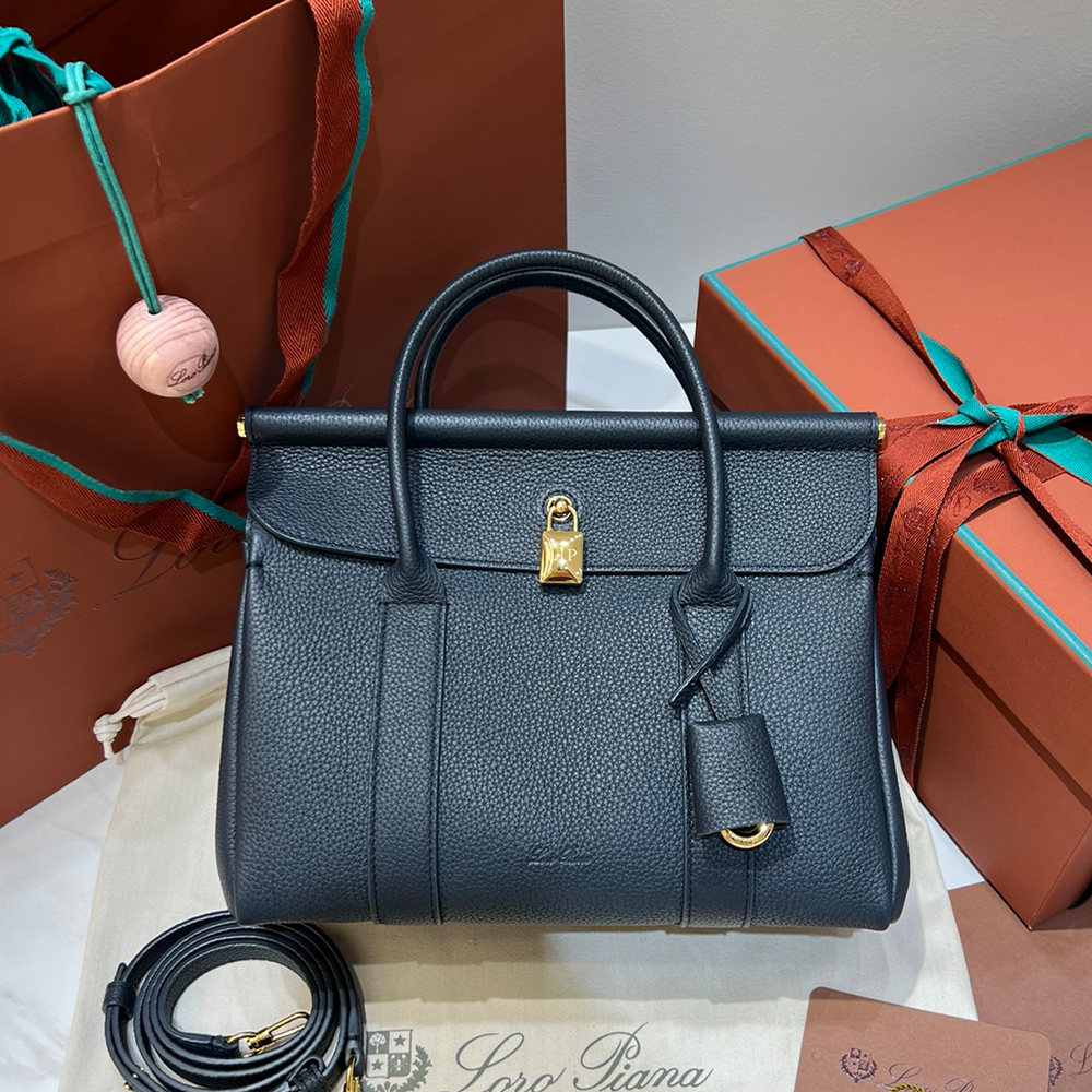 로로피아나 룸 백 L25 네이비/선 골드