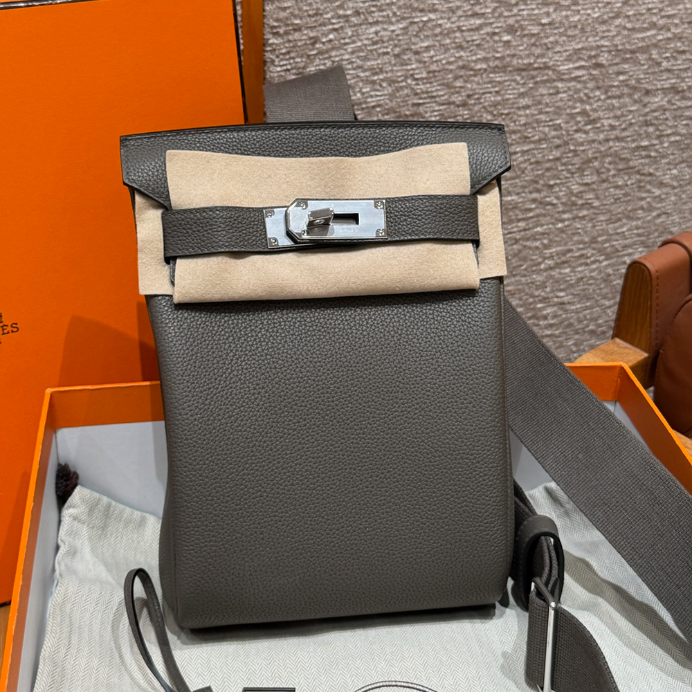 올수공 에르메스 핵아도 Gris etain 토고 가죽 실버 하드웨어