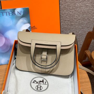 올수공 에르메스 할잔 25 백 Trench 클레망스 & 실버 하드웨어