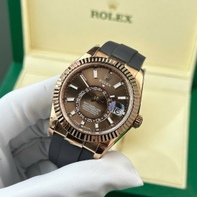 ZF공장 롤렉스 스카이드 웰러 브라운 다이얼 로즈골드 금통 42mm