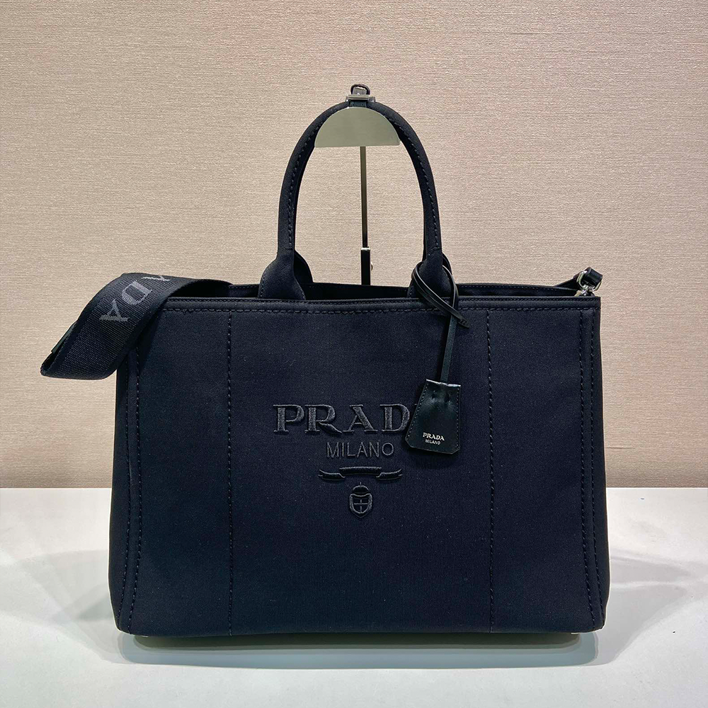 최고퀄 프라다 캔버스 토트백 블랙 2VG131