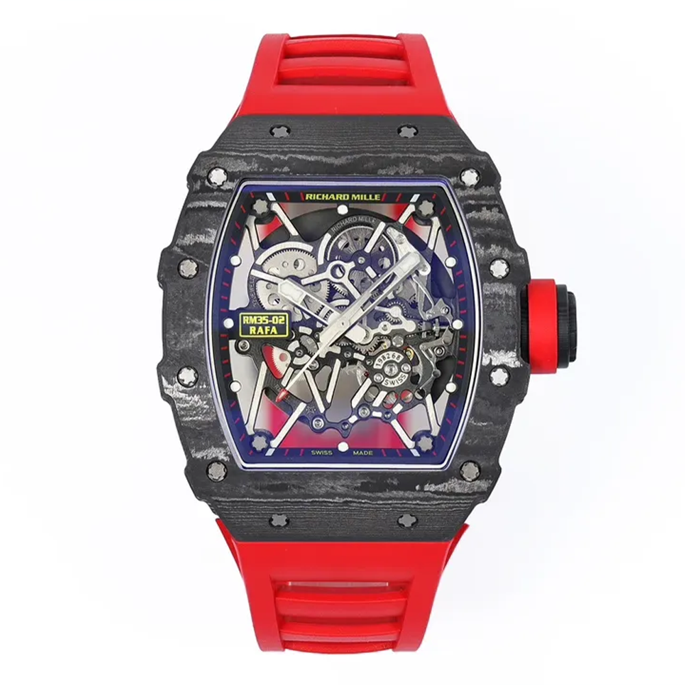 ZF공장 리차드밀 라파엘 나달 RM35-02 블랙 카본 / 레드 러버밴드